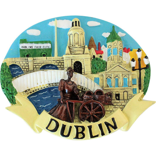 Dublin resin magnet - montage