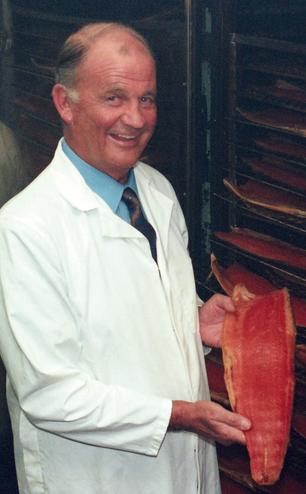 Michael Wrights founder with Salmon