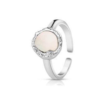 Silver Plated Ring with Natural Shell Pearl - Newbridge Silverware