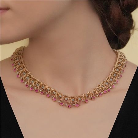 Pink & Turquoise Necklace - Newbridge Silverware