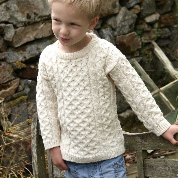 Kids Aran Sweater- West End Knitwear