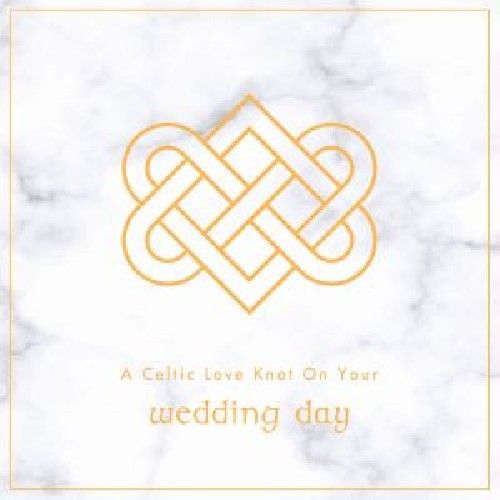 A Celtic Love Knot on your Wedding Day, Gold Foil - The Glen Gallery