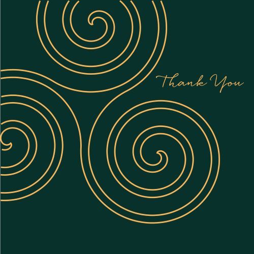 Triskele Celtic Thank You - The Glen Gallery