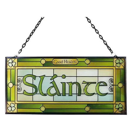 Celtic Stained Glass Hanging Panel - Royal Tara