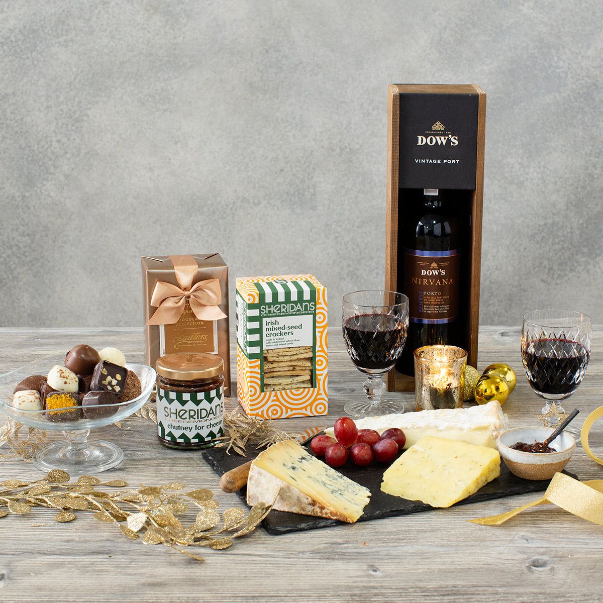 Cheese & Port Gift Box - Wrights of Howth