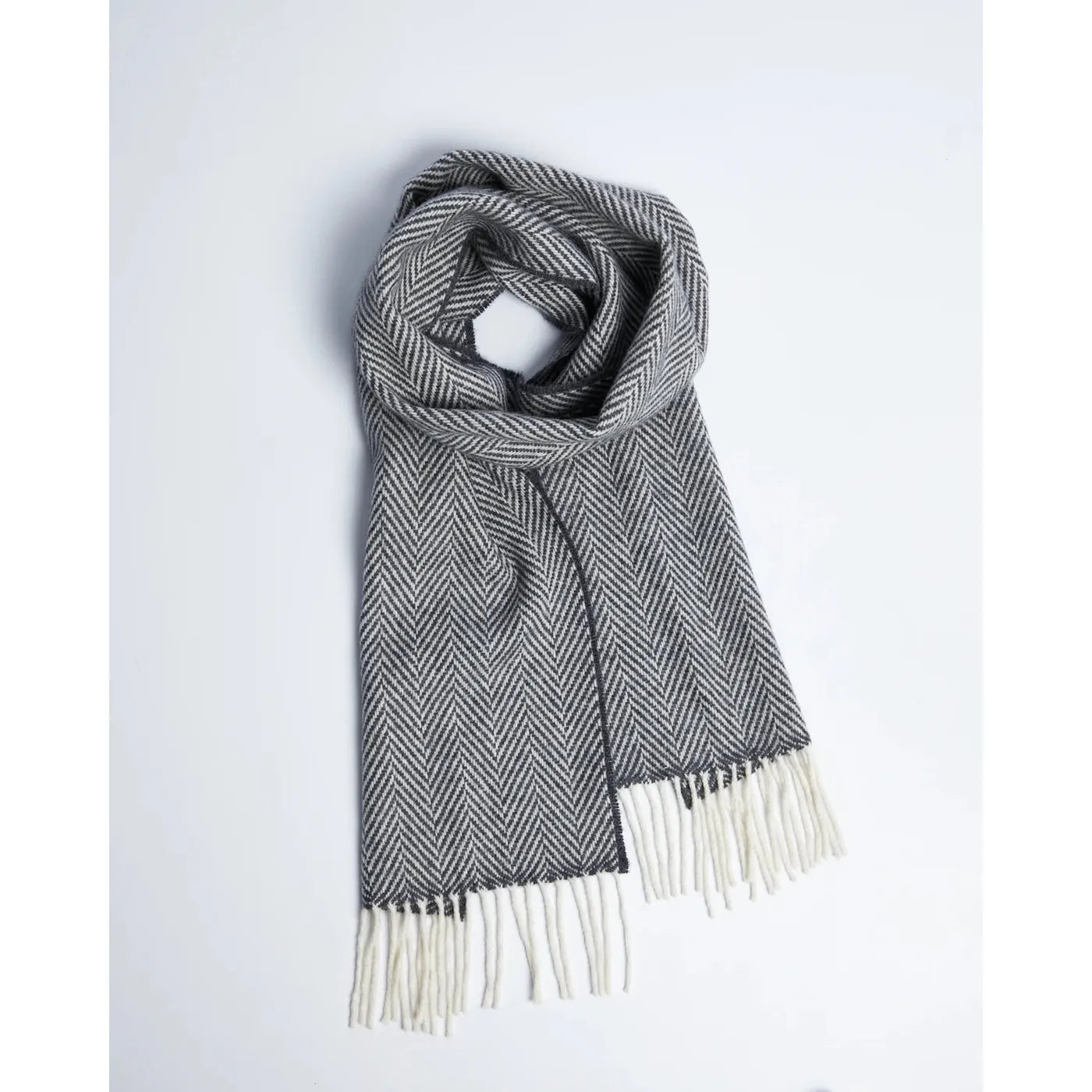 Oxford and White Cashmere Blend Scarf - Foxford
