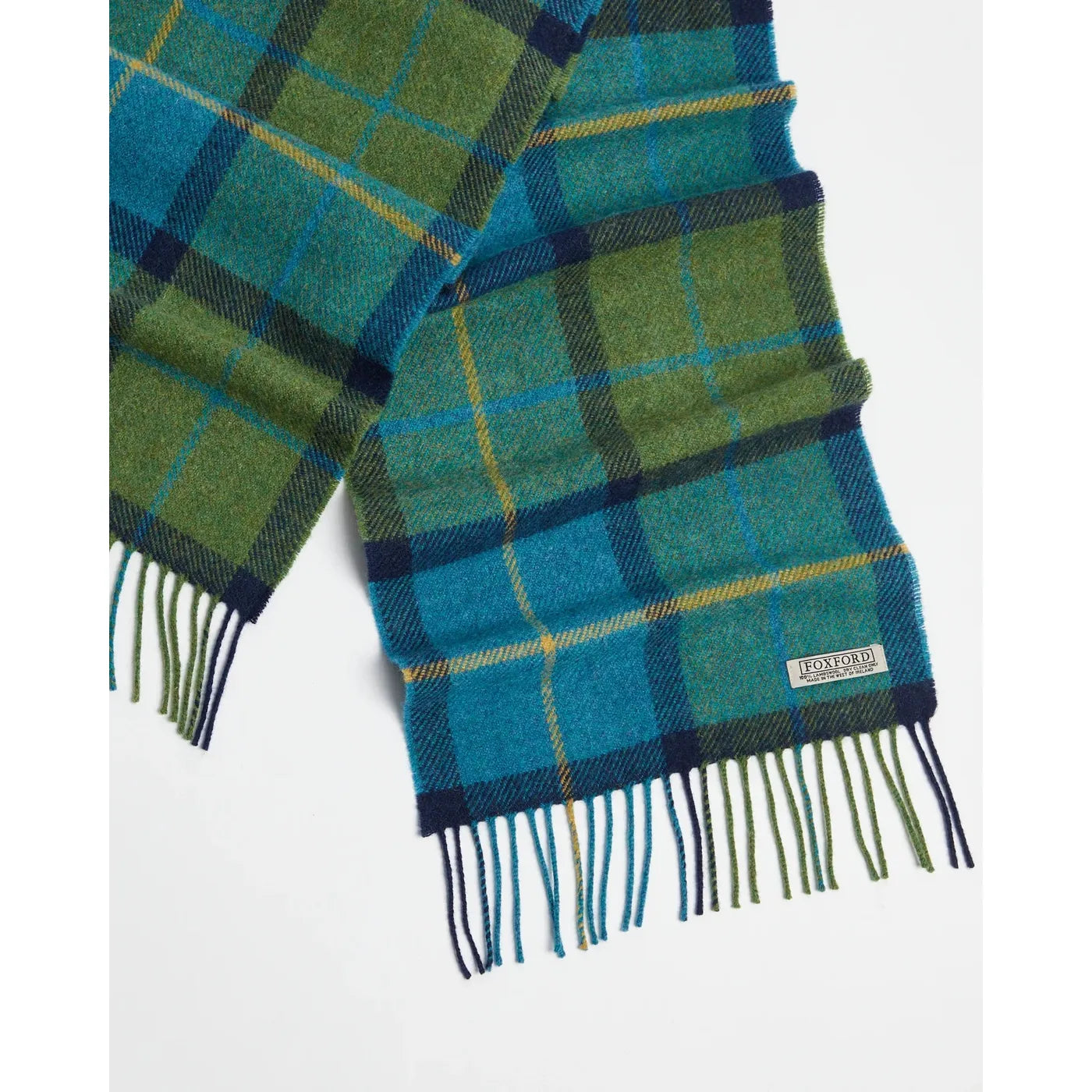 Shannon Check Lambswool Scarf - Foxford
