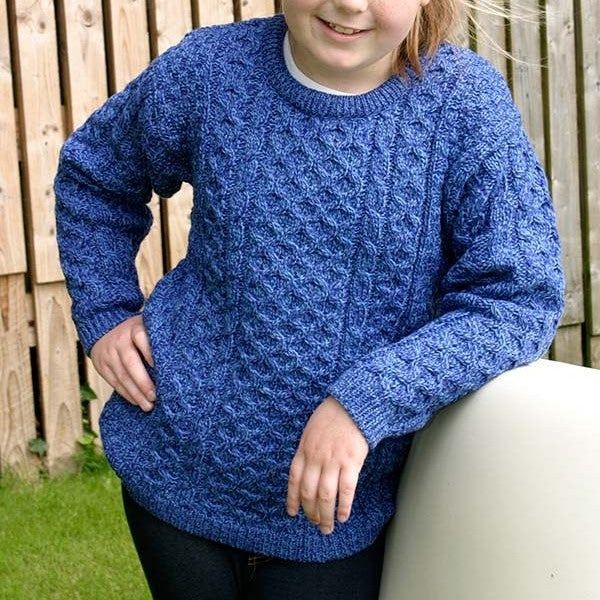Kids Aran Sweater- West End Knitwear