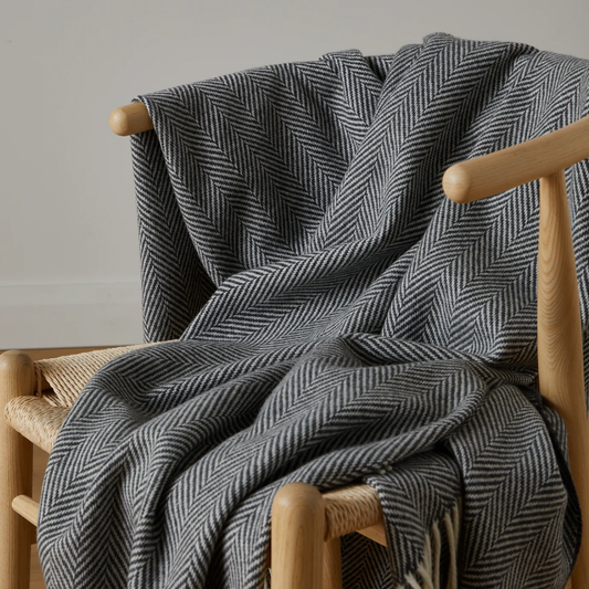 Belleek Cashmere and Lambswool Throw - Foxford