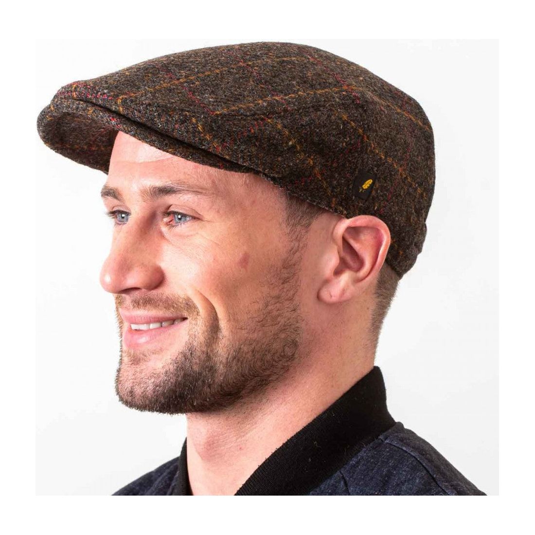 Brown Check Dubliner Cap - Hatman of Ireland