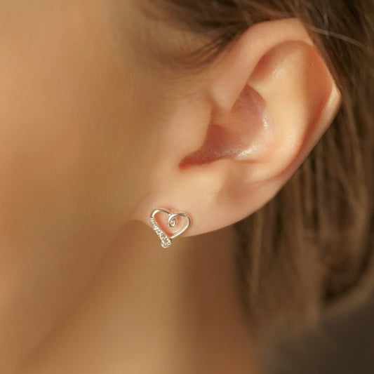 Silver Plated Heart Earrings - Newbridge Silverware
