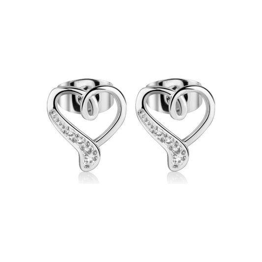 Silver Plated Heart Earrings - Newbridge Silverware