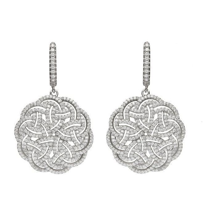Interlaced Celtic Knot Earrings - Boru Jewelry