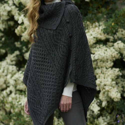 Tipperary Poncho - West End Knitwear