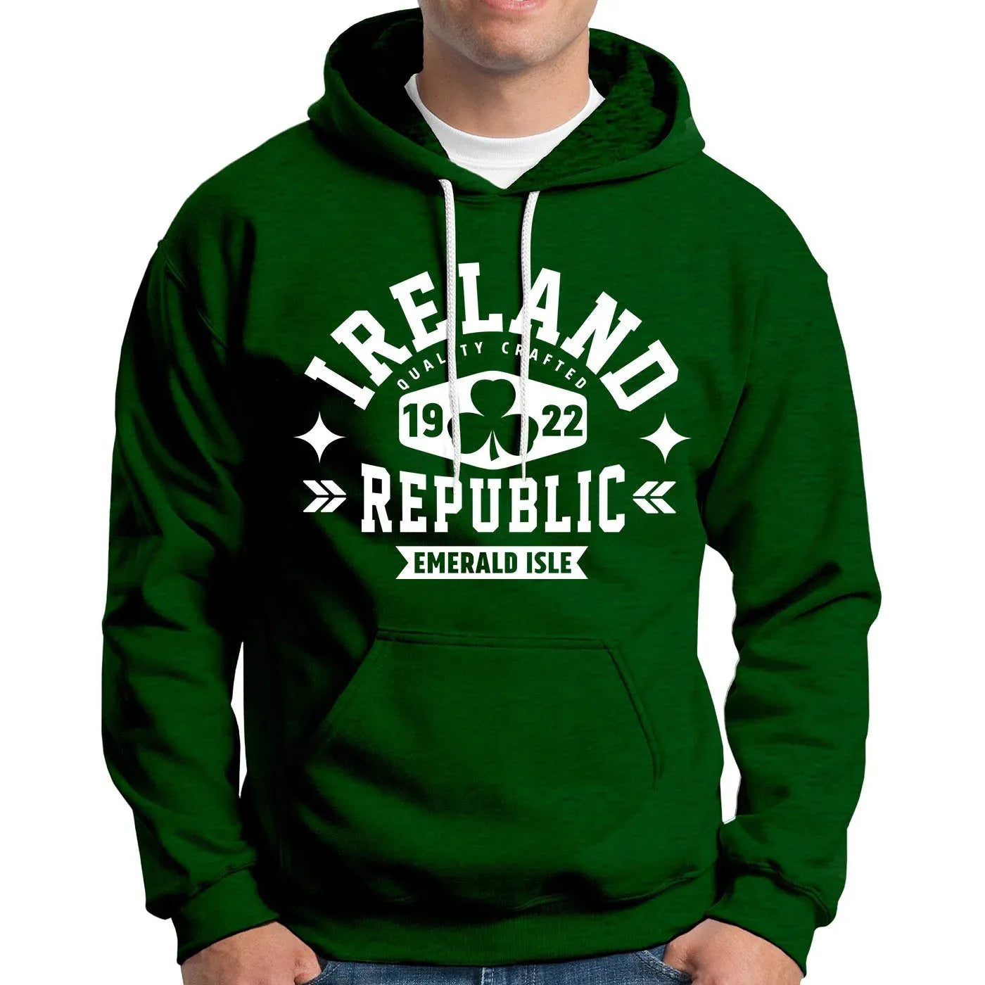 Ireland Republic Shamrock Hoodie - Cara Craft
