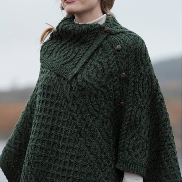 Tipperary Poncho - West End Knitwear